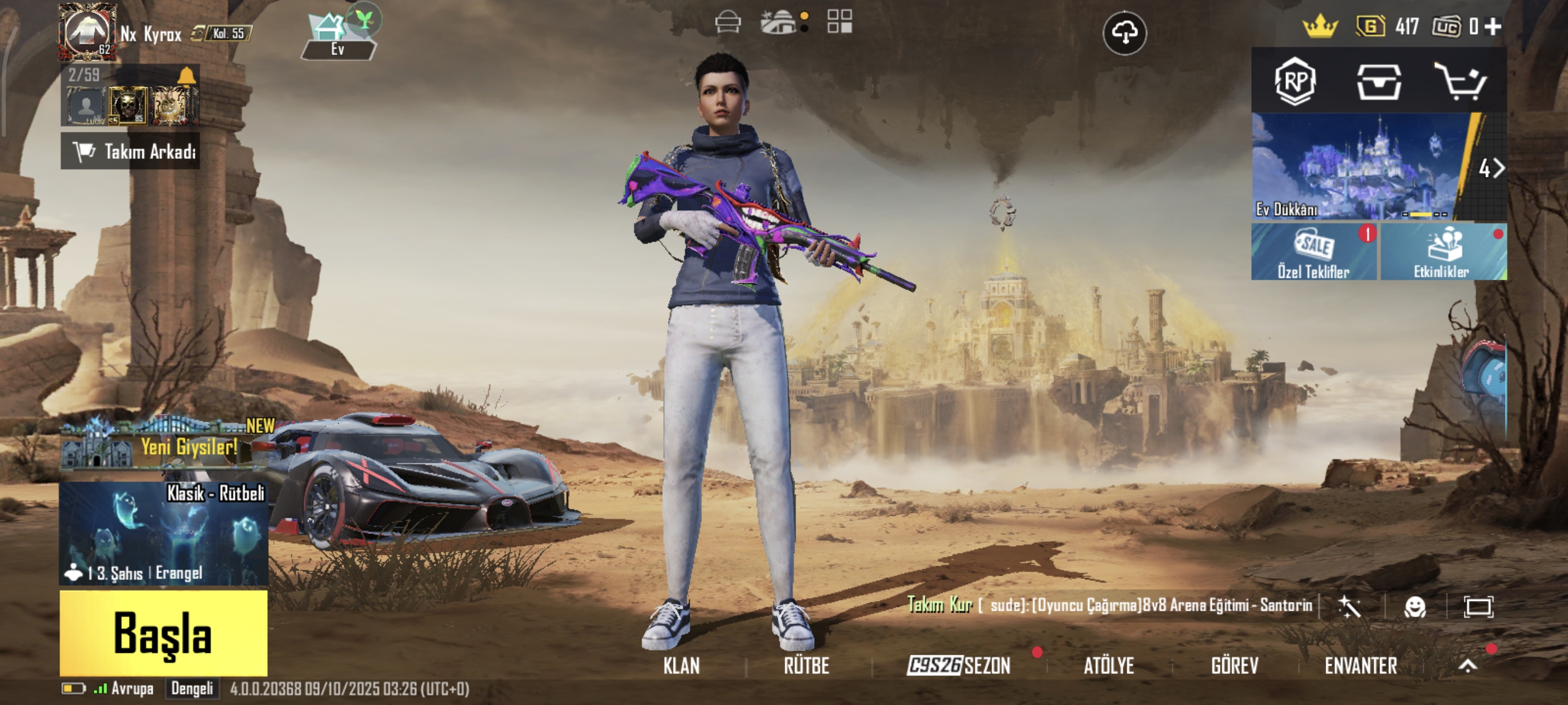 4 Spor araçlı Dolu hesap