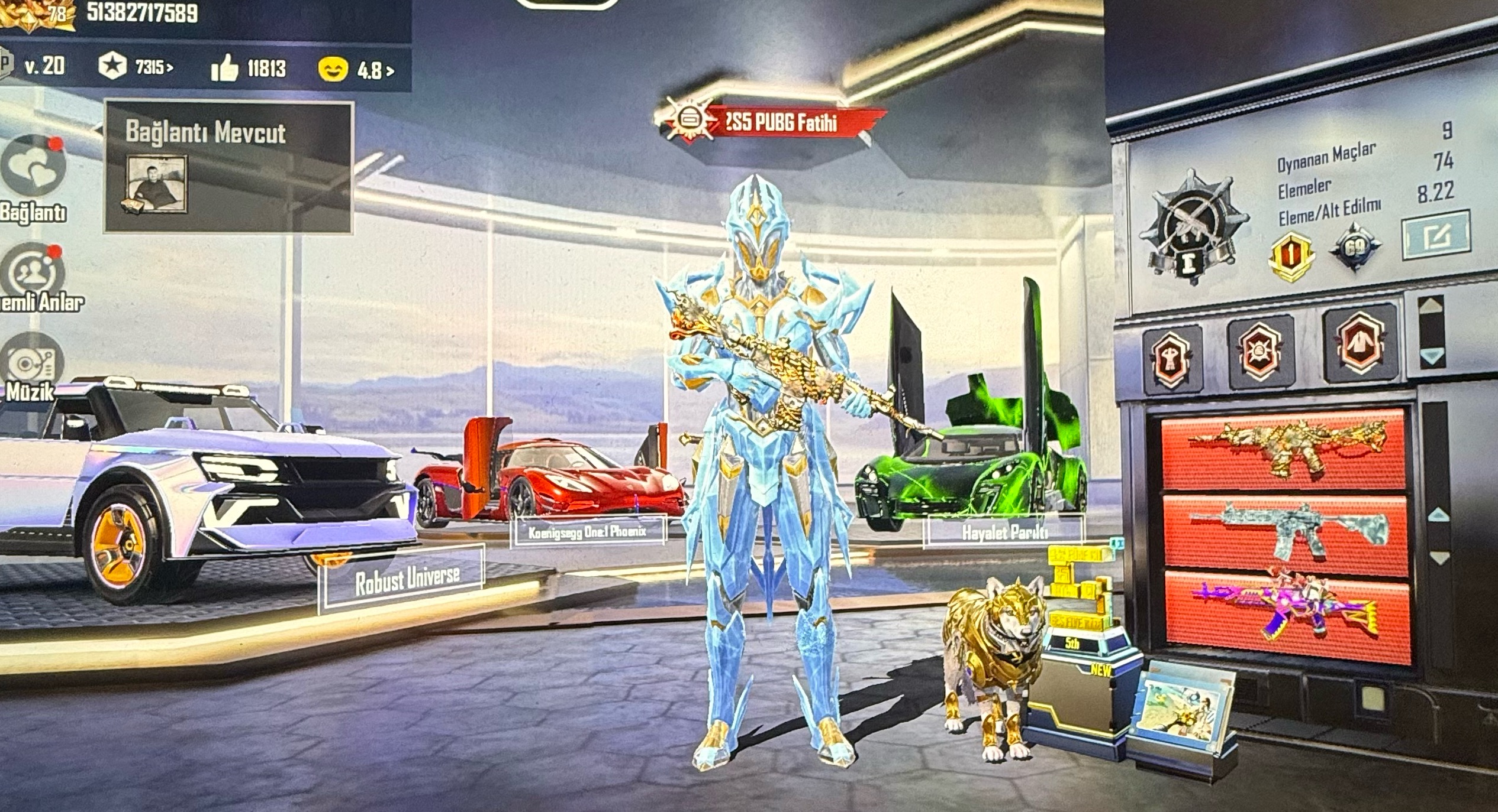 7 Uaz 8 Spor araba 25 k araba jetonu